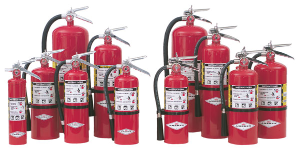 Various extinguishers